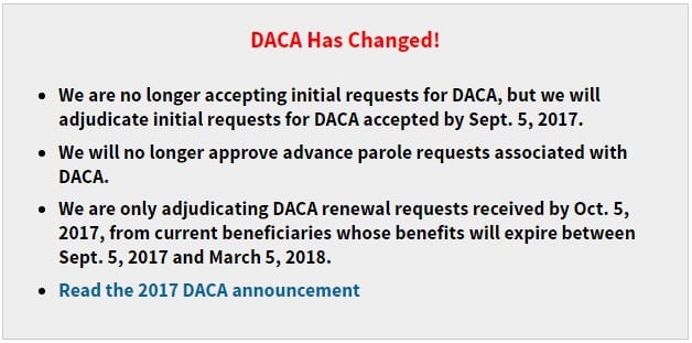 2017 USCIS DACA announcement
