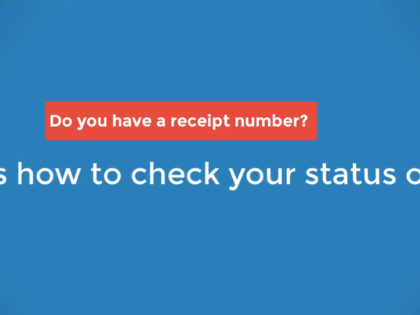 Use your receipt number and check your USCIS case status online