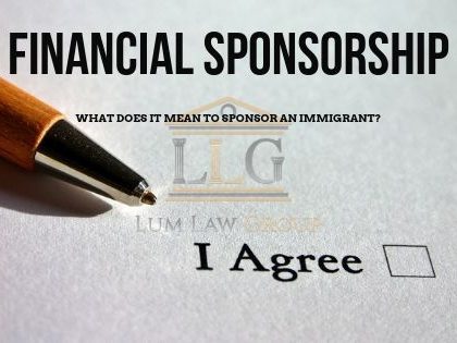 What does it mean to sponsor an immigrant?