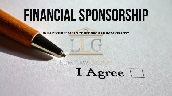 What does it mean to sponsor an immigrant?