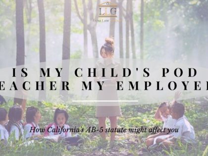 Is my child's pod teacher my employee?