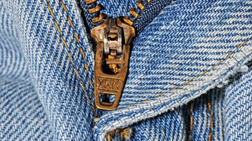 clothing copyright zipper denim