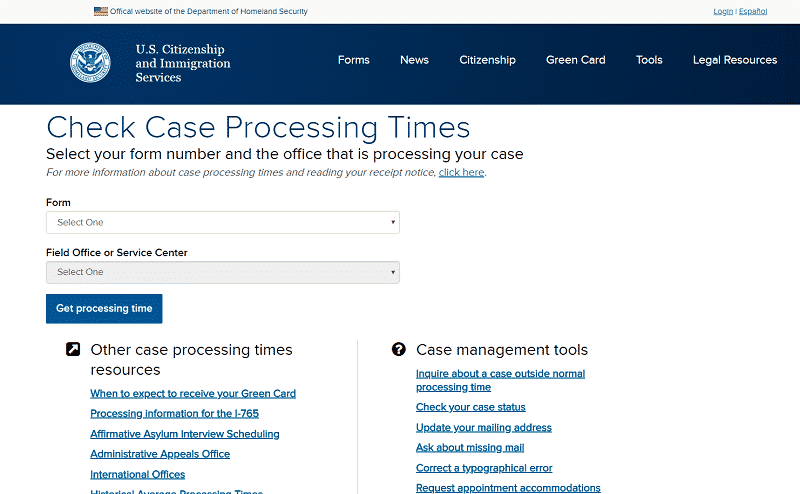 How to Check your USCIS Case Processing Times | Lum Law Group