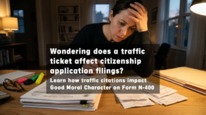 Learn how traffic citations impact Good Moral Character on Form N-400
